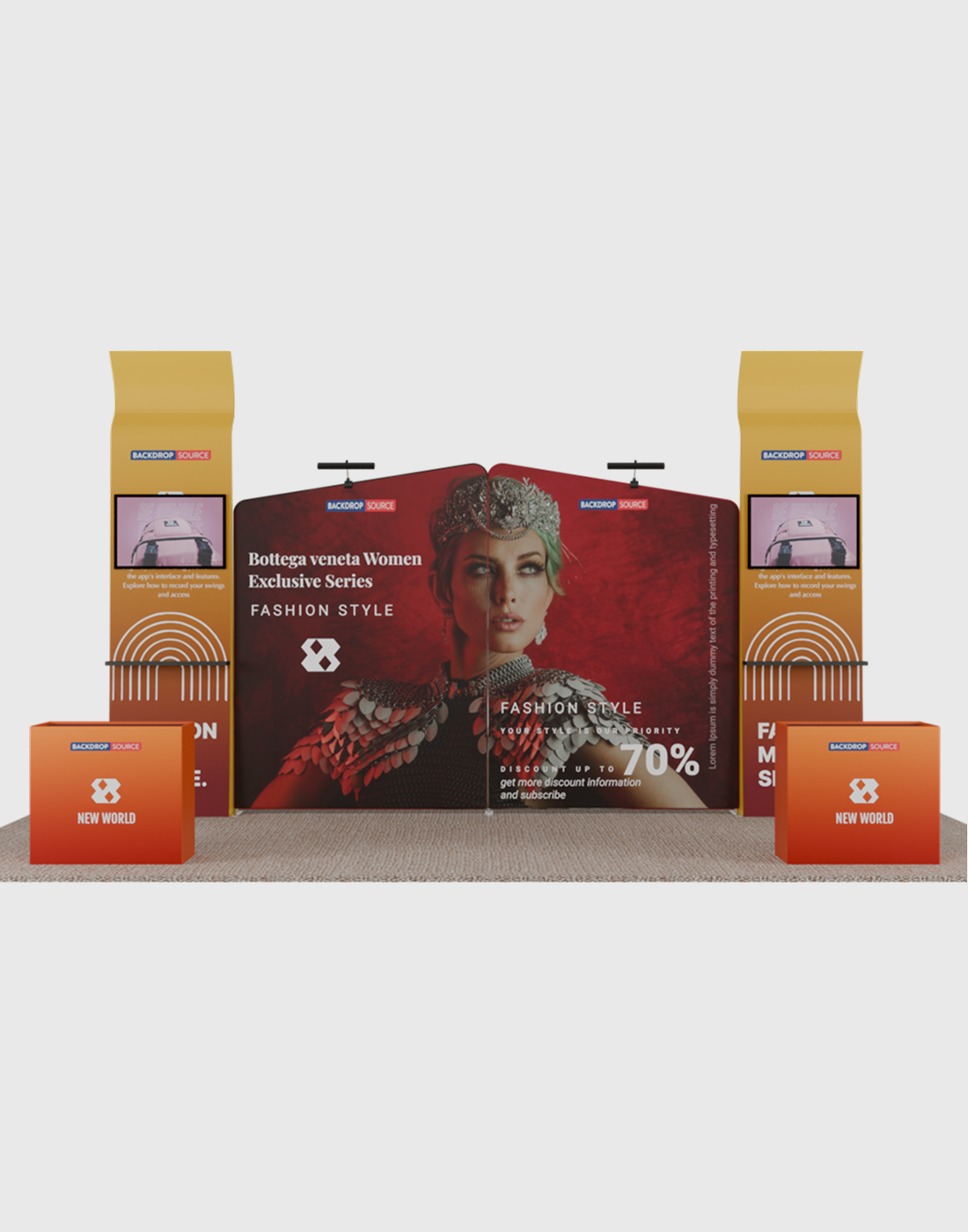 Portable Exhibit Display 6m x 3m - Model 22