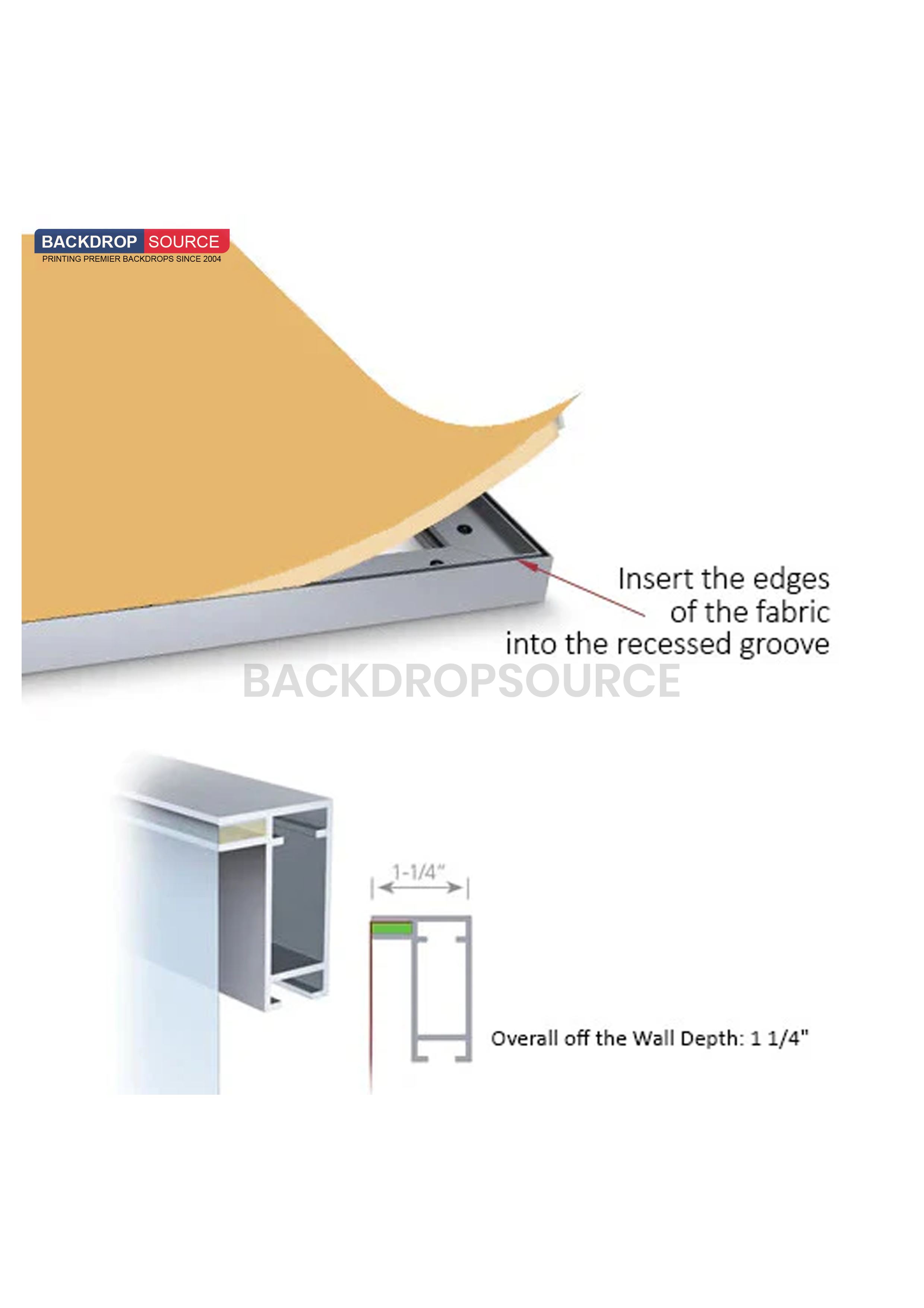 SEG Fabric LED Light Box - 1.2m W x 2m H