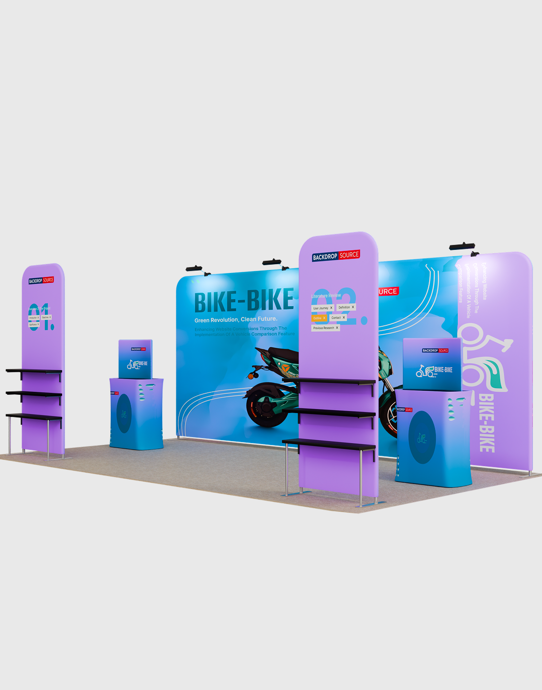 شاشة عرض محمولة 3م × 6م - موديل 14