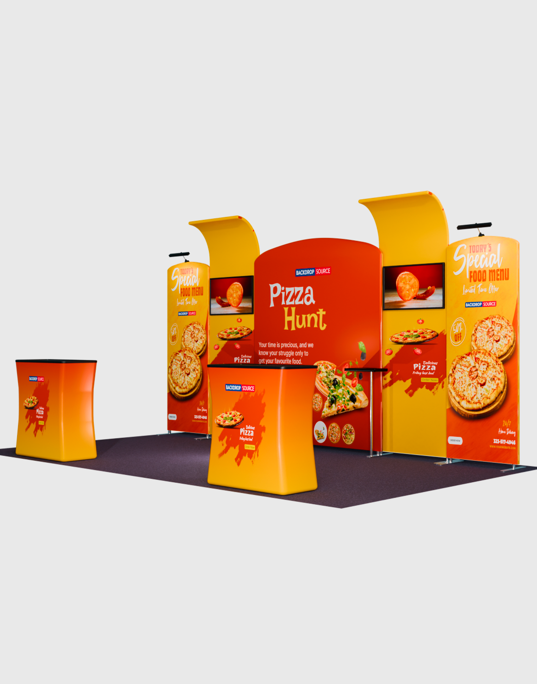 شاشة عرض محمولة 3م × 6م - موديل 10