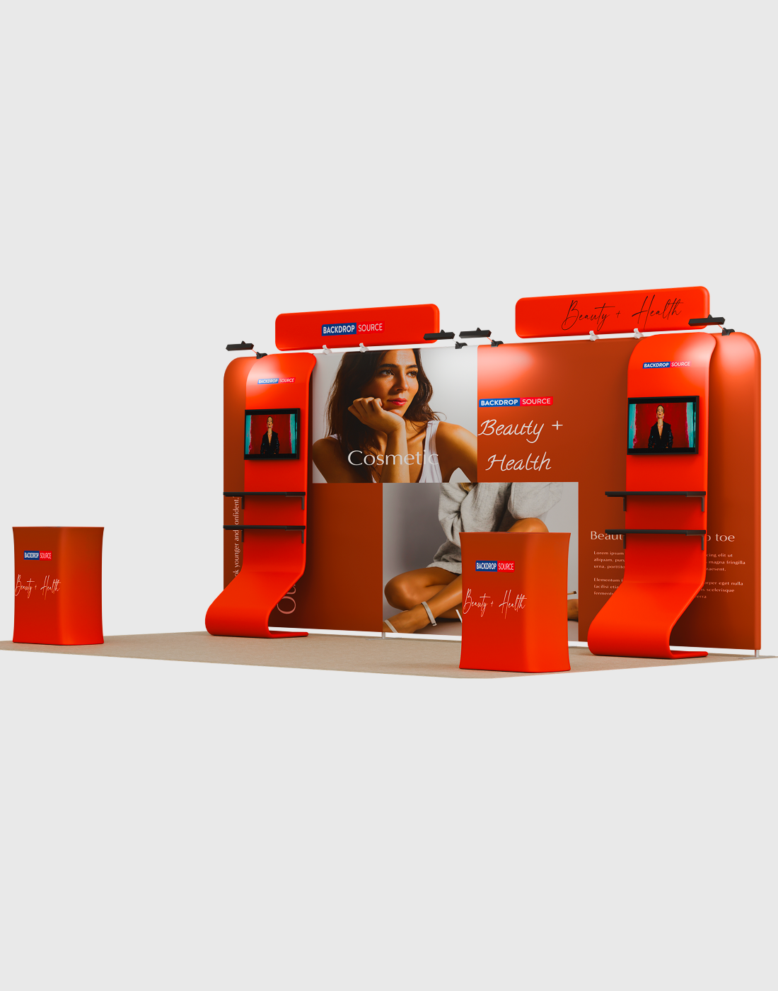 شاشة عرض محمولة 3م × 6م - موديل 12