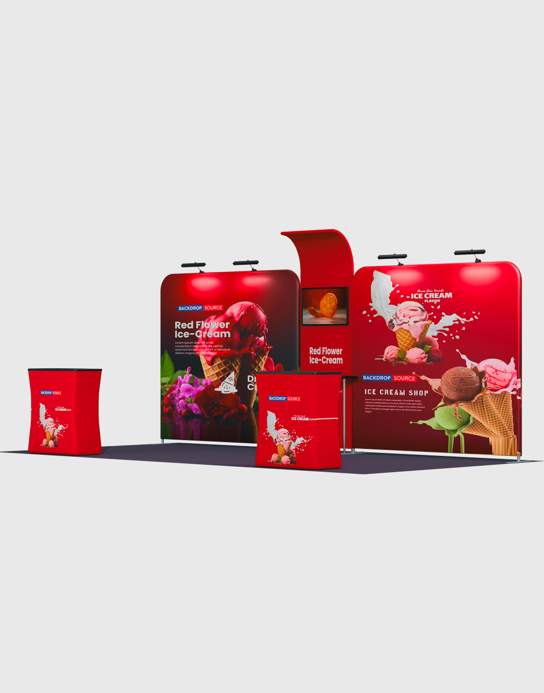 شاشة عرض محمولة 3م × 6م - موديل 16