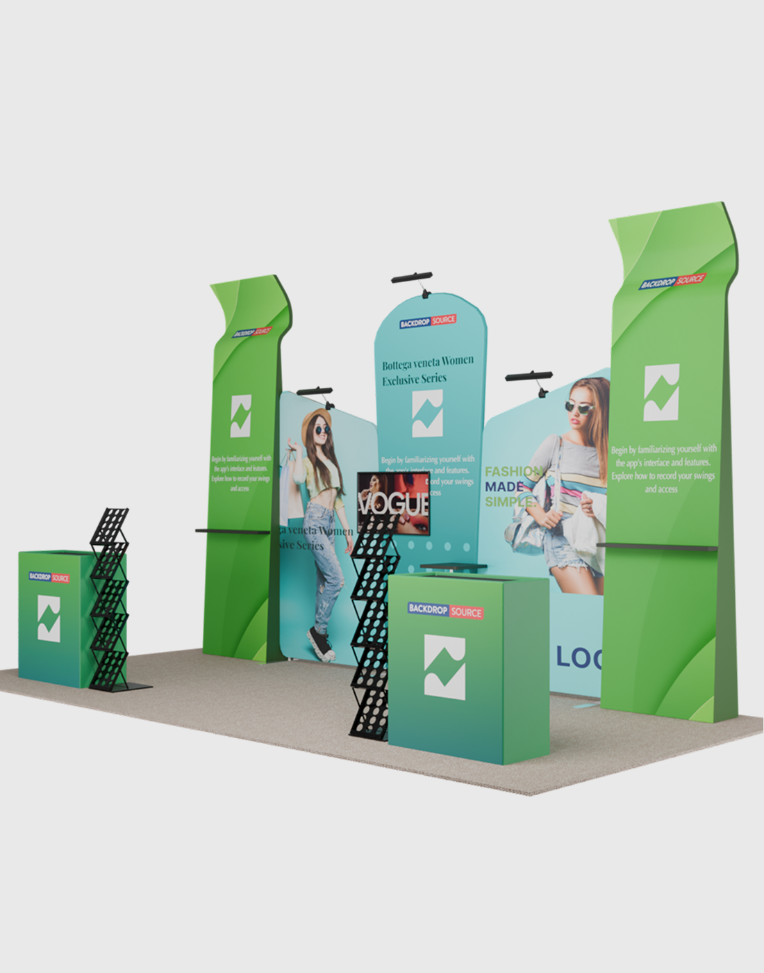 شاشة عرض محمولة 3م × 6م - الطراز 4