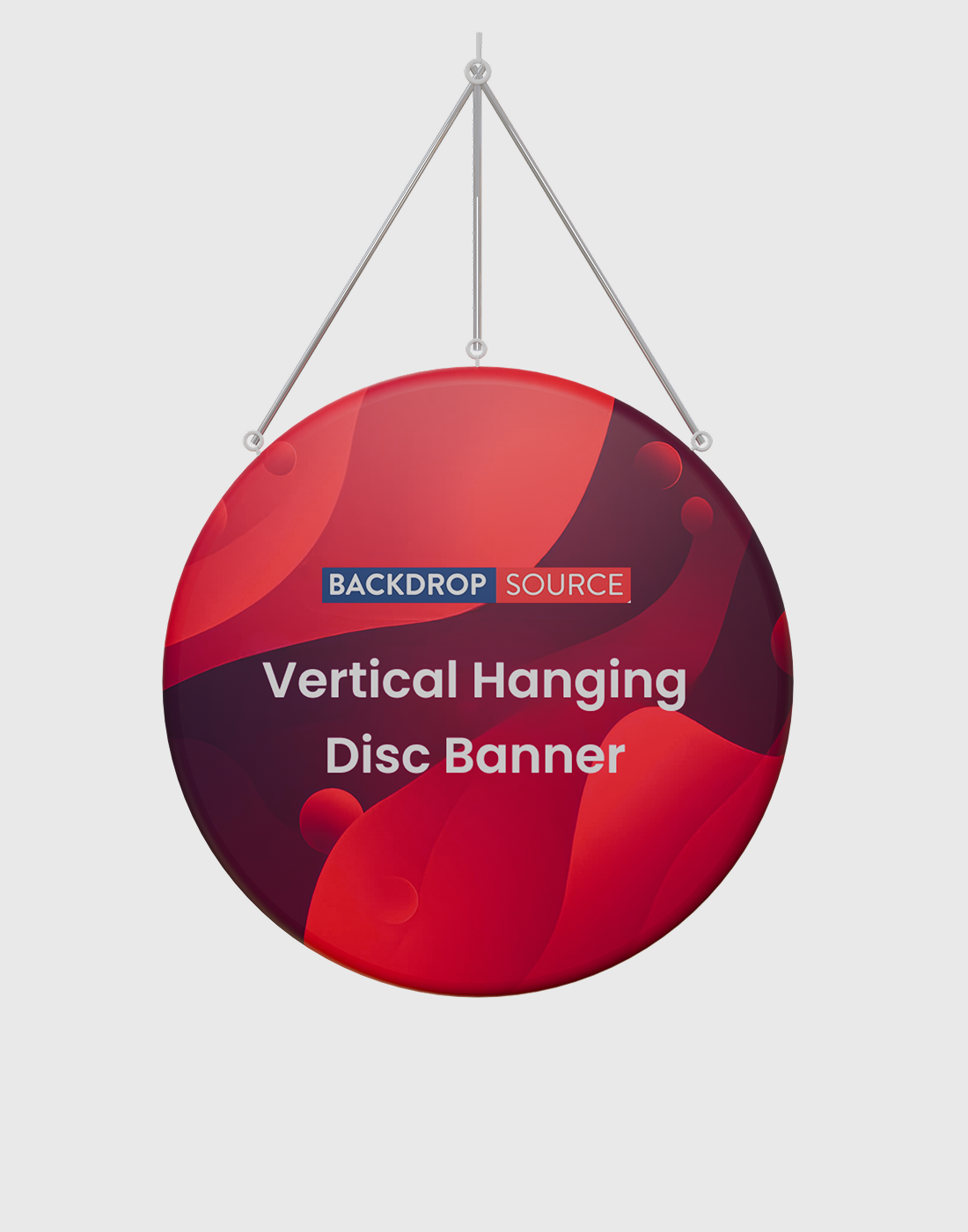 Vertical Hanging Disc Banner