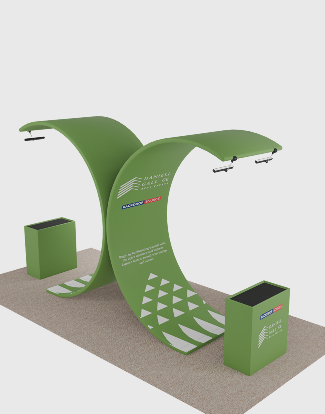 شاشة عرض محمولة 3م × 6م - الطراز 3