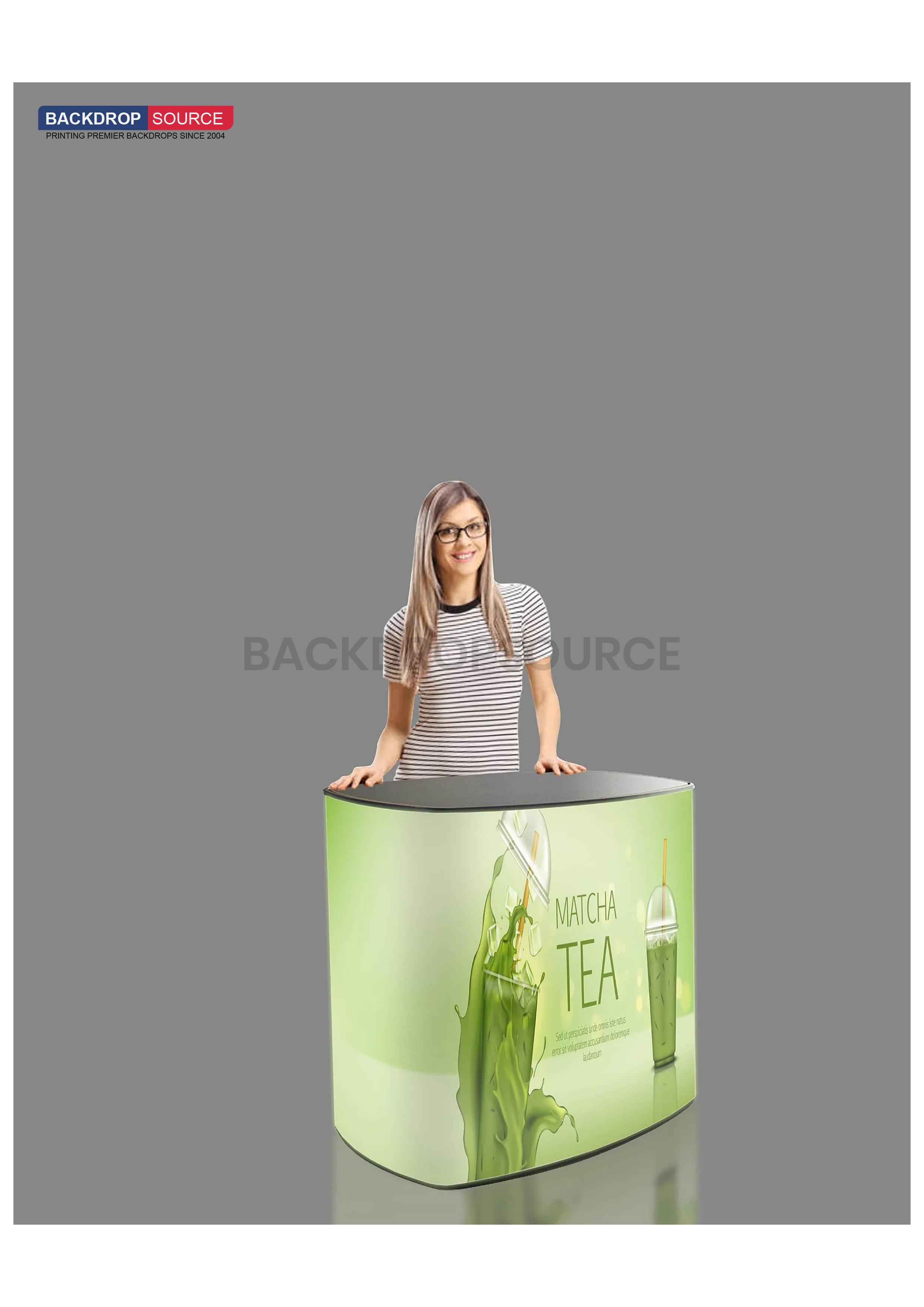 Backlit fabric LED Counter Display 1.2m / 1.8m