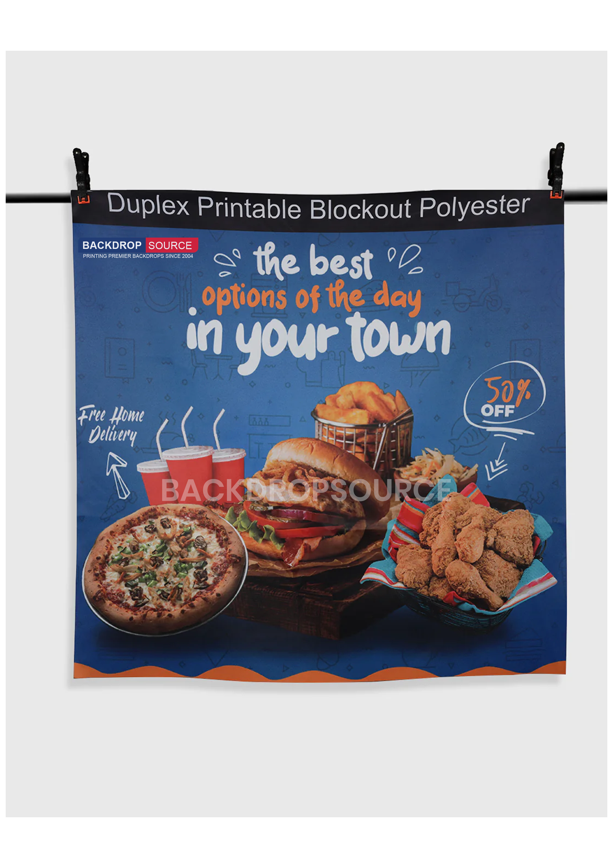 خلفية بوليستر مزدوجة الطبقات (300 جرام لكل متر مربع)