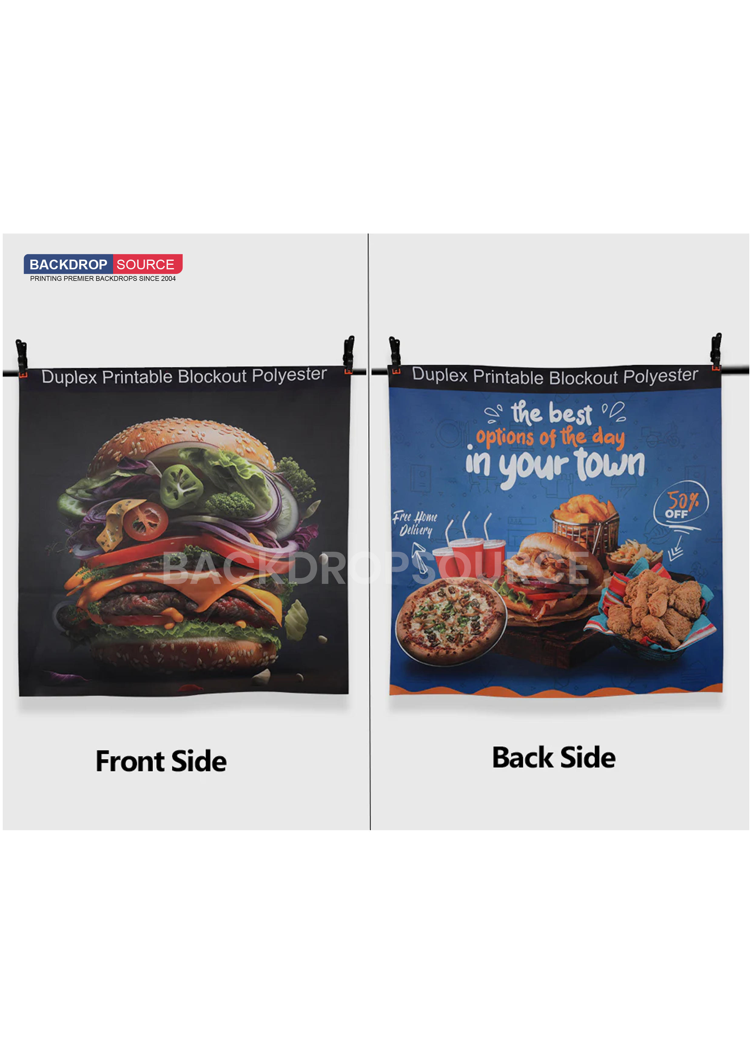 خلفية بوليستر مزدوجة الطبقات (300 جرام لكل متر مربع)