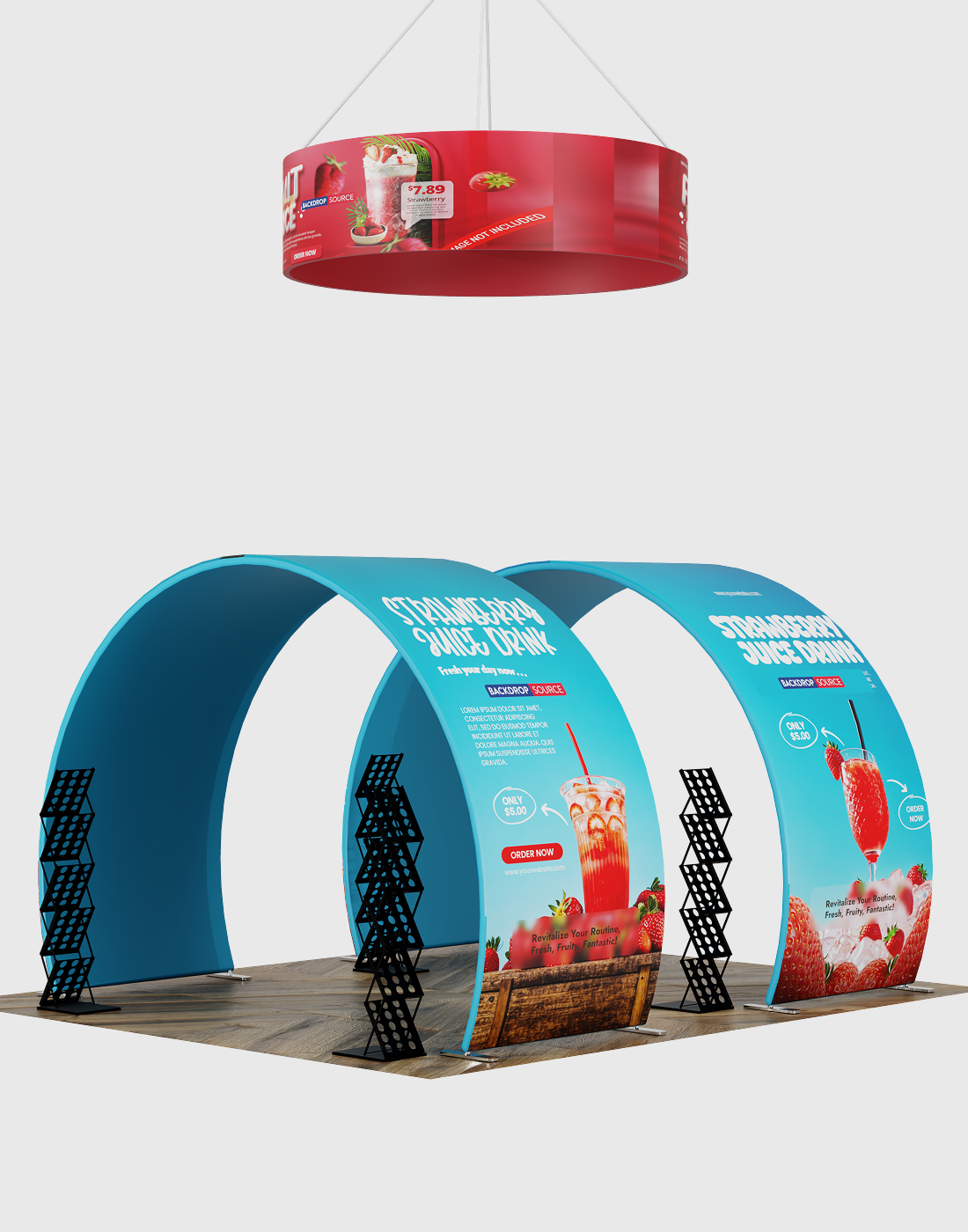 شاشة عرض محمولة 3م × 6م - موديل 9