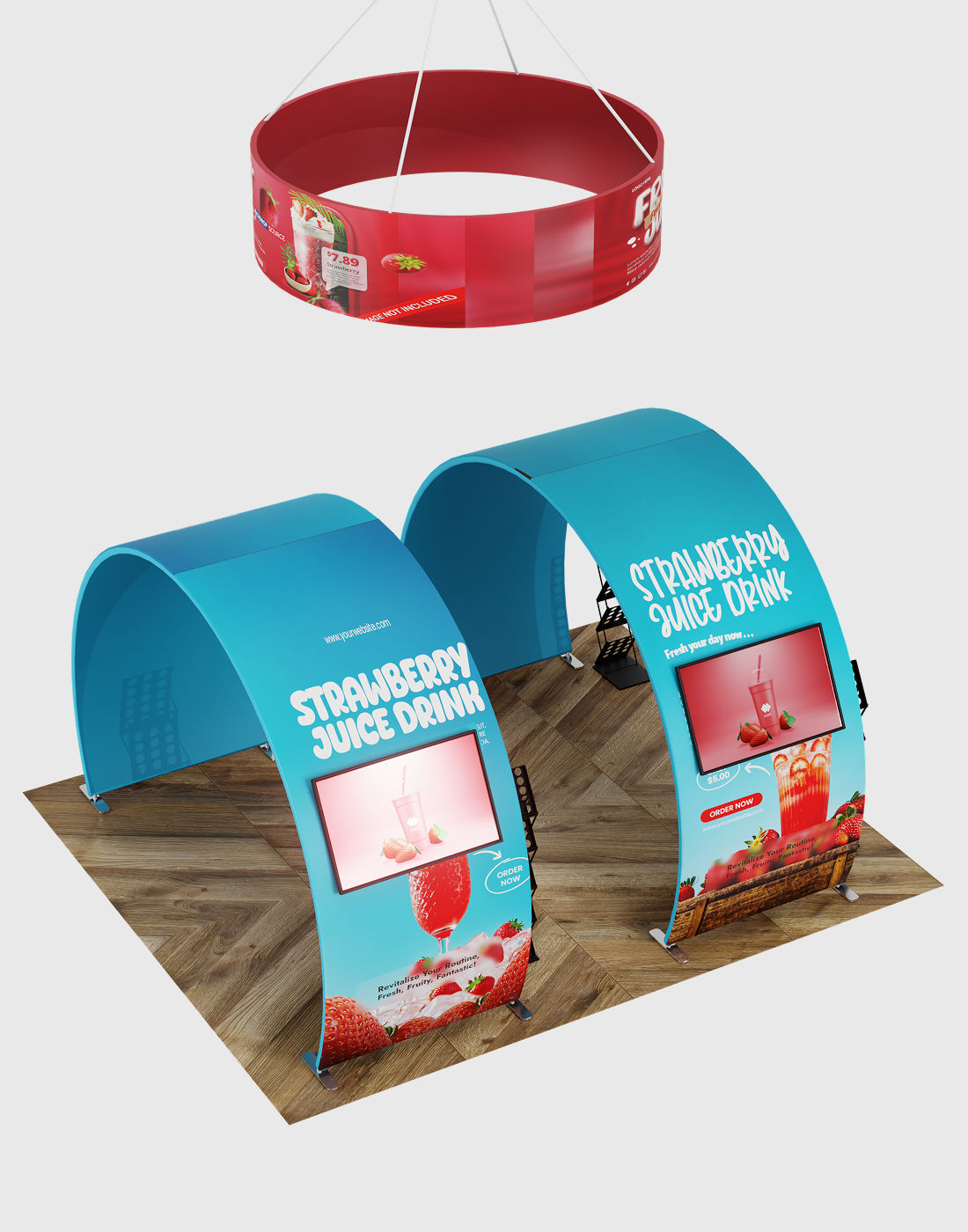 شاشة عرض محمولة 3م × 6م - موديل 9