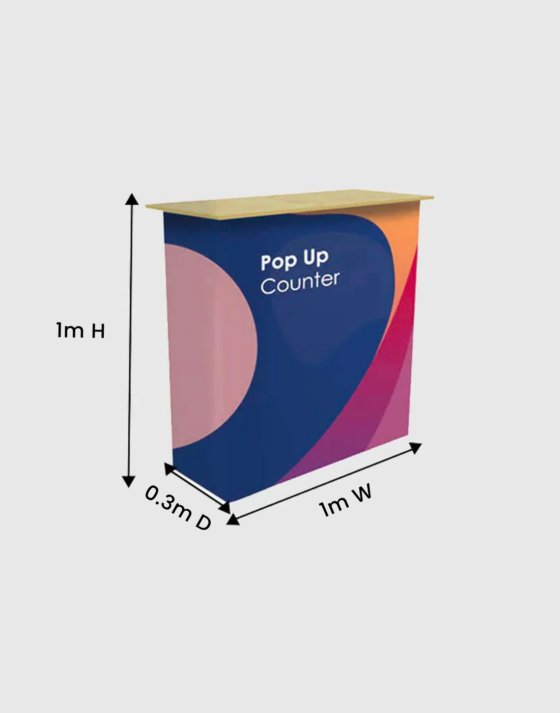 Table Pop Up Fabric Display Counter (For Podium & Booth Exhibitions)