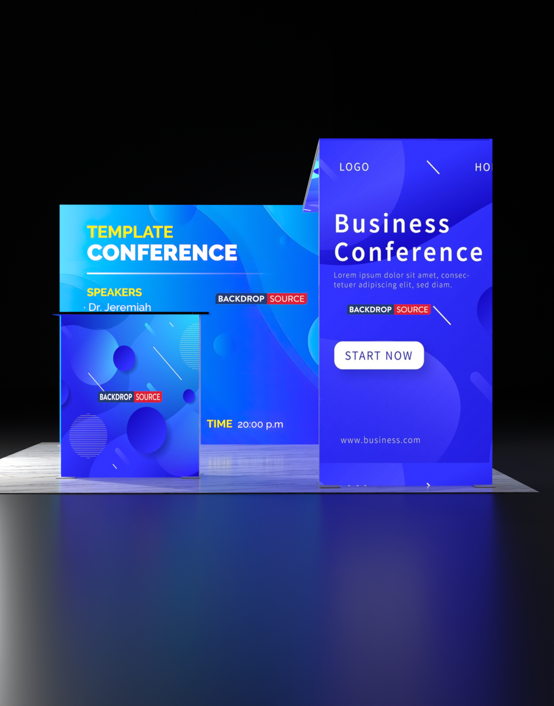 شاشة عرض ضوئية 3م SEG Modular Lightbox للمعارض التجارية - الطراز 1