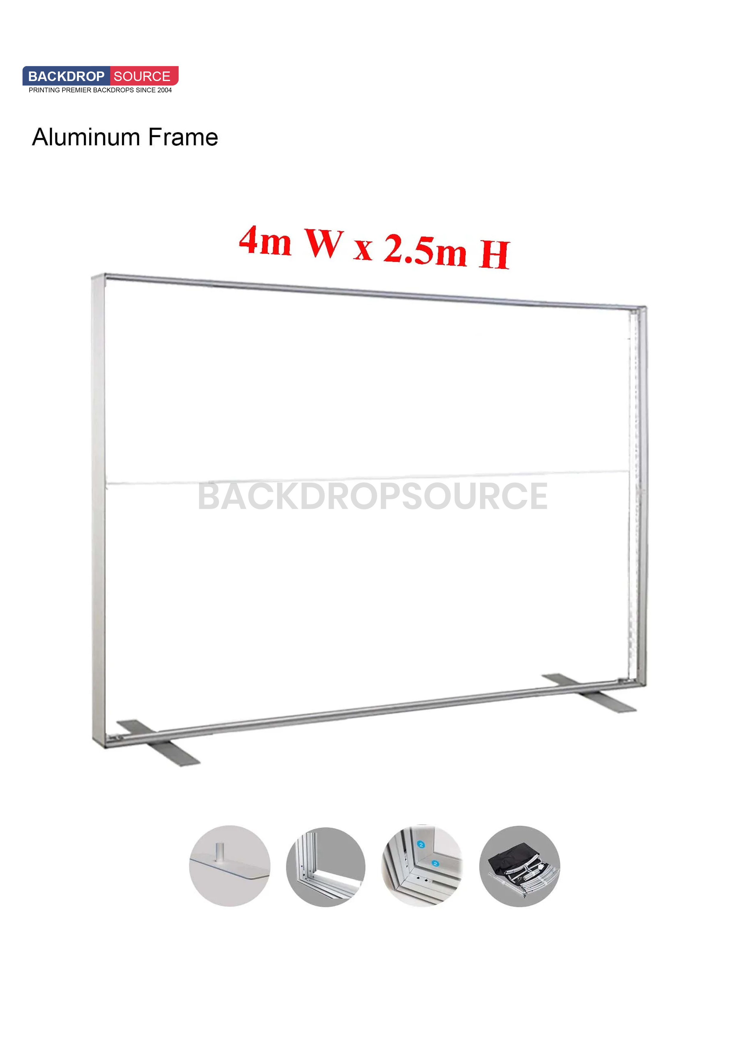 SEG Fabric Media Wall 4m x 2.5m