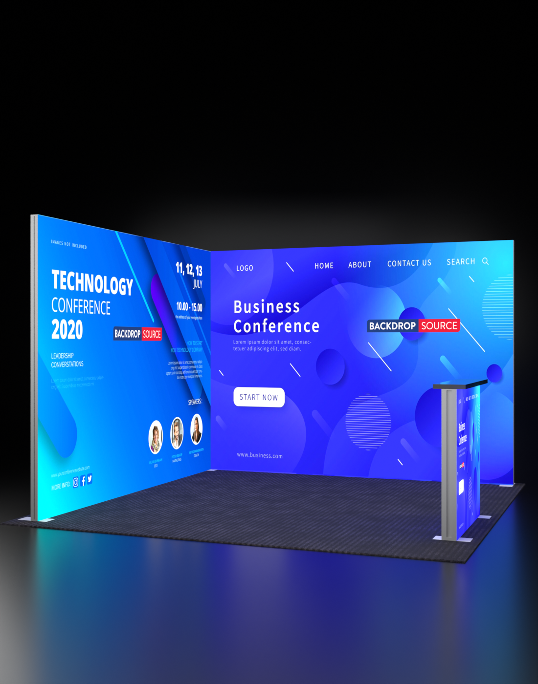 شاشة عرض ضوئية 3M SEG Modular Lightbox للمعارض التجارية - الطراز 4