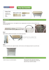 Table Pop Up Fabric Display Counter (For Podium & Booth Exhibitions)
