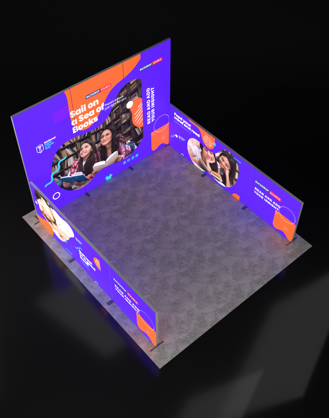 شاشة عرض SEG قابلة للطي بإضاءة خلفية - الطراز 3