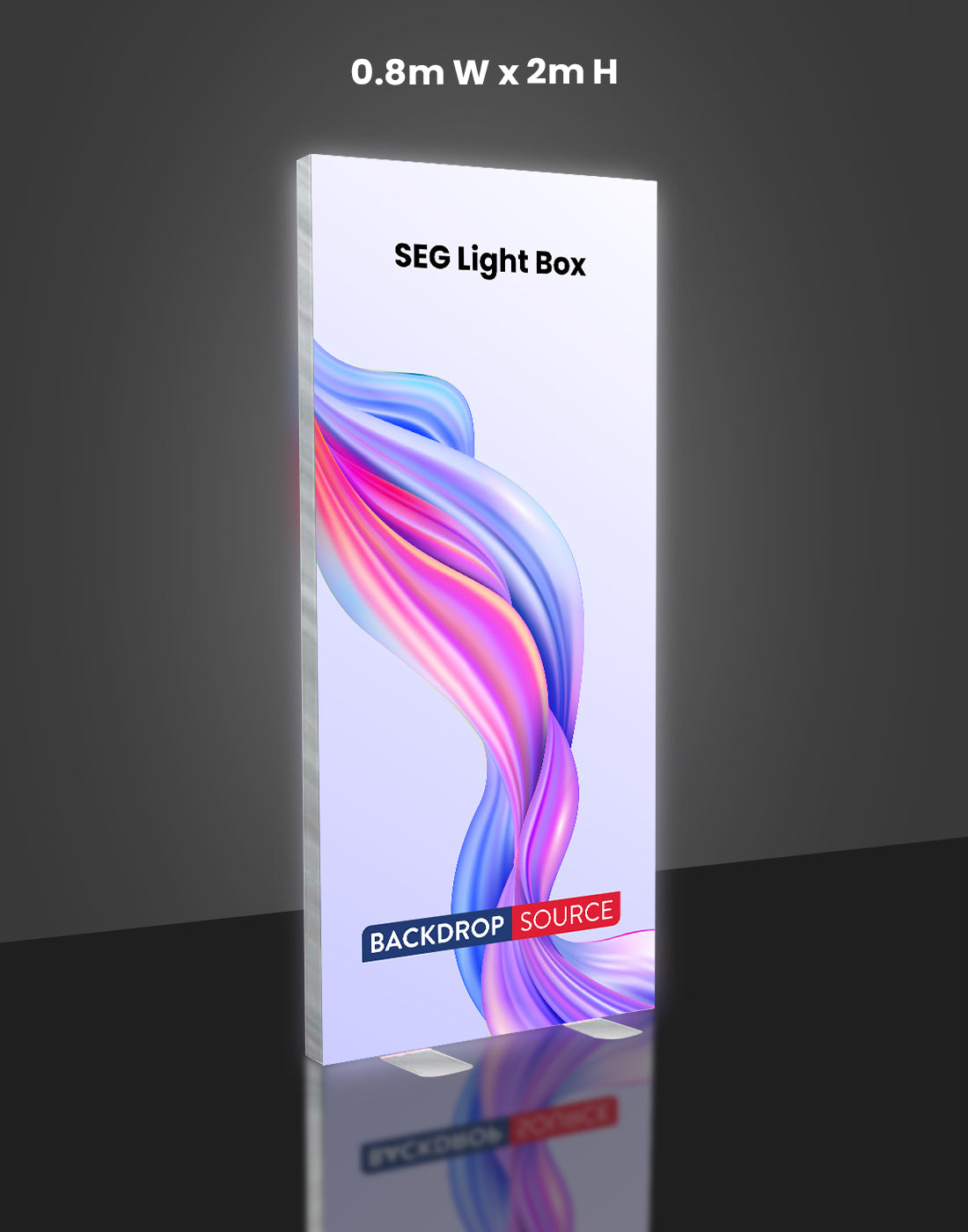3.2ft x 6.5ft Frameless Fabric SEG LED Light Box – Backdropsource UAE