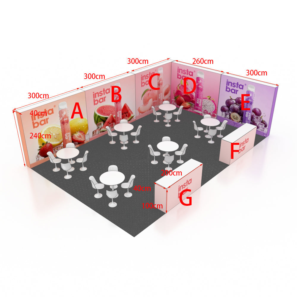 Modular Booth Kits 9m x 6m - Model 9