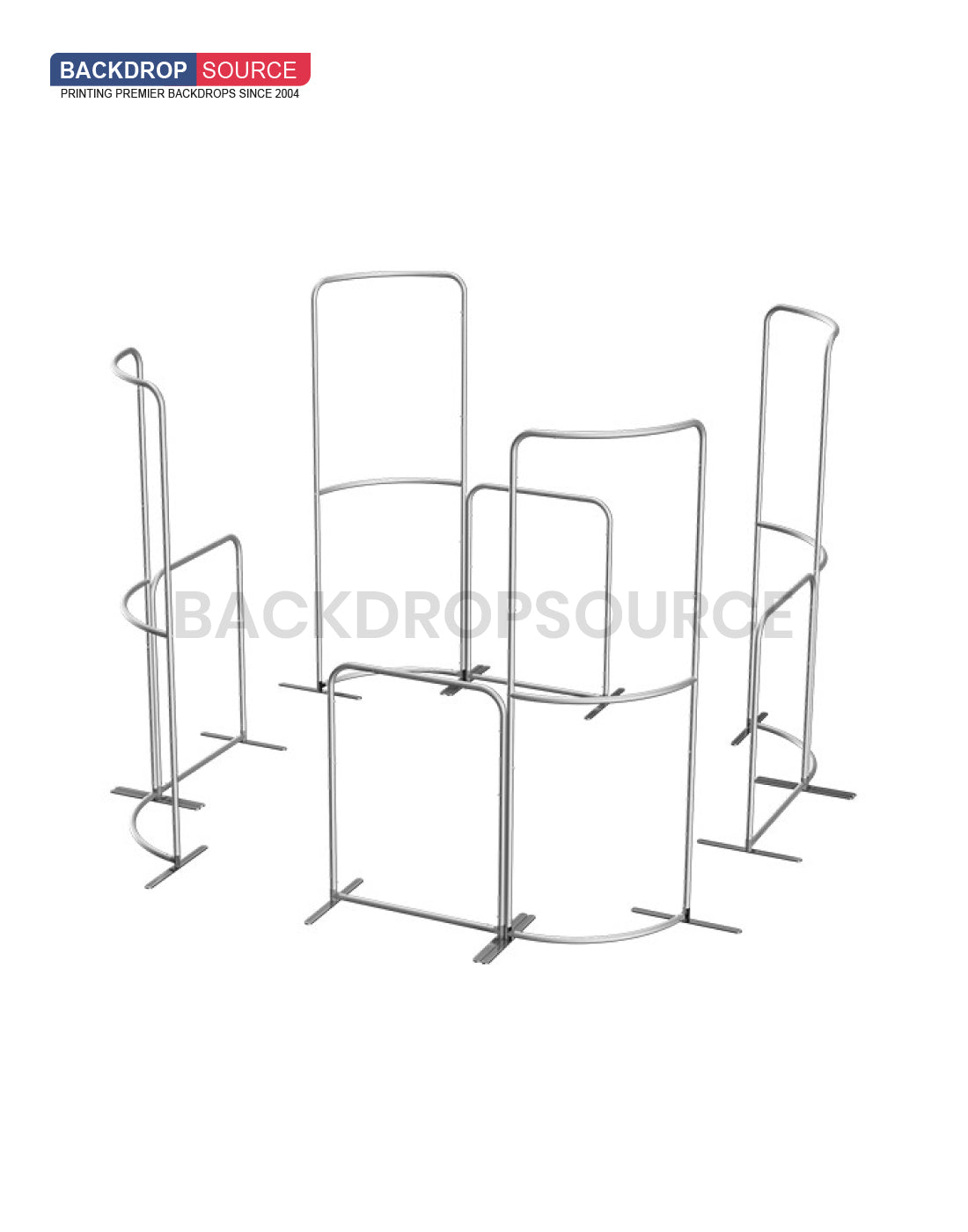 Magnetic Fabric Booth Display - Model 5 (3 x 3m)