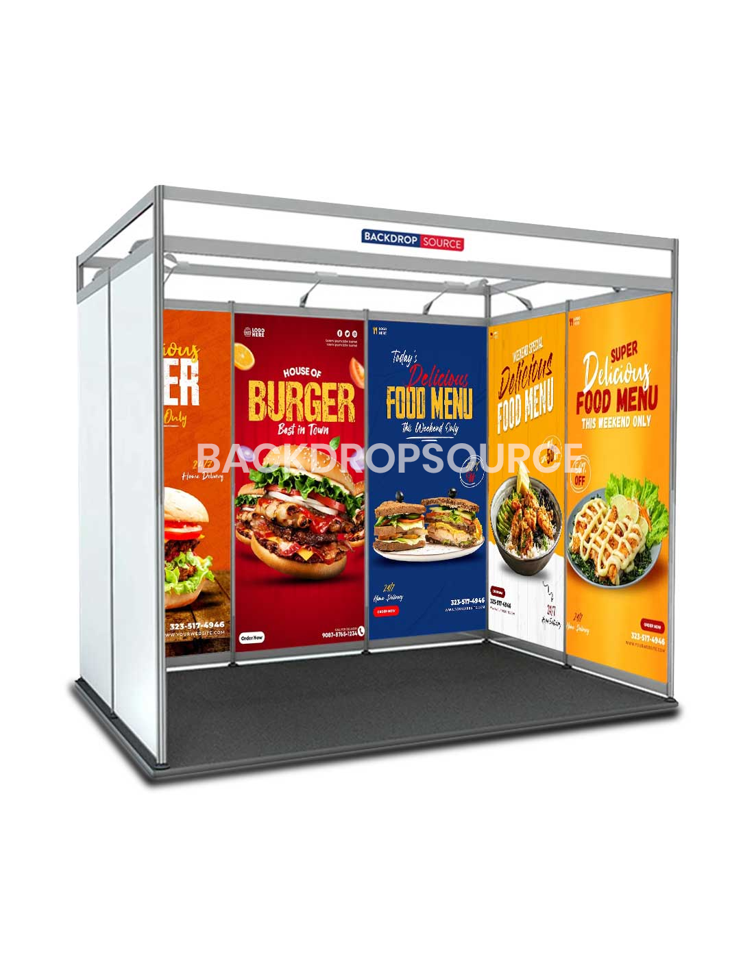 Shell Scheme Exhibition Graphics for 3m Wide x 2m Depth Booth