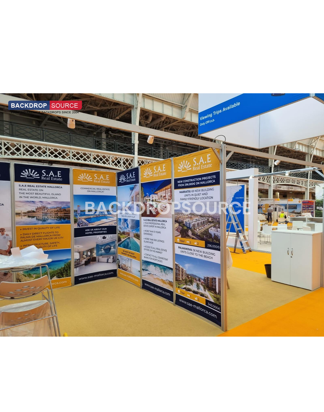 Shell Scheme Exhibition Graphics for 3m Wide x 2m Depth Booth