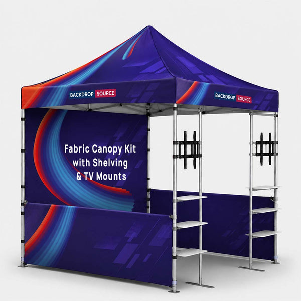 3m x 3m Canopy Kit with Shelving & TV Mounts
