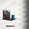 3x3m Straight Exhibit Pro 3-in-1 Display Kit with Illume Lights