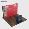 3m x 3m Straight Popup Exhibit Pro 3-in-1 Display Kit with Illume Lights