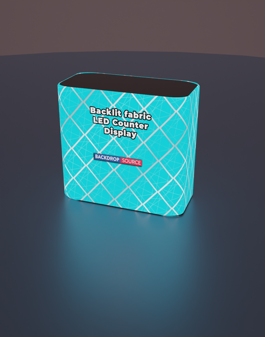 Backlit fabric Led Counter Display 1 m/1.2 m/1.8 m W