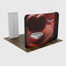 3x3m Trade Show Booth Kit with Backwall & Roll-Up Banner Stand