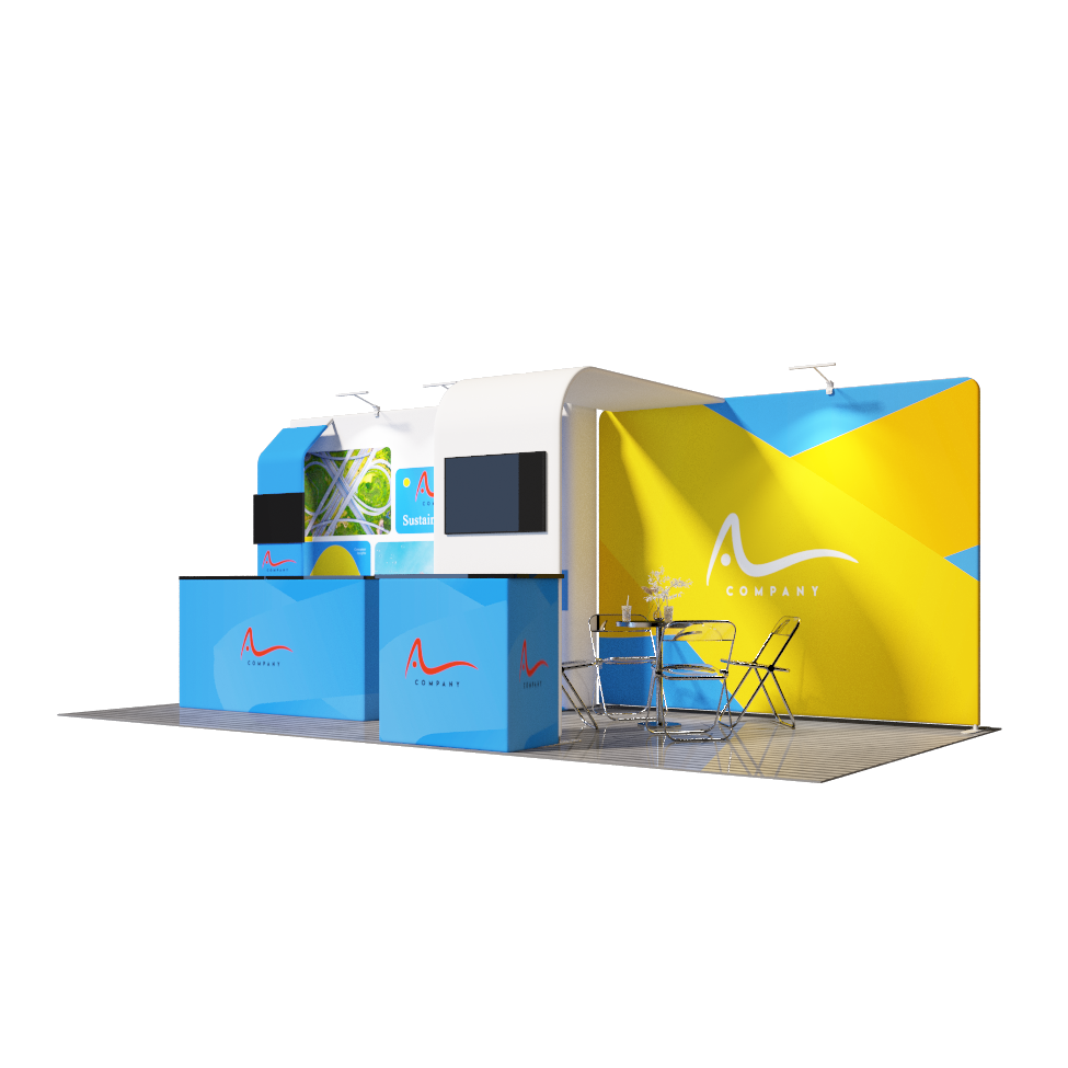 Portable Exhibit Display 3m x 6m - Model 5 – Backdropsource UAE