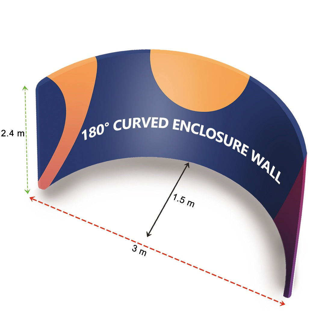 180° Curved Exhibition Booth Wall