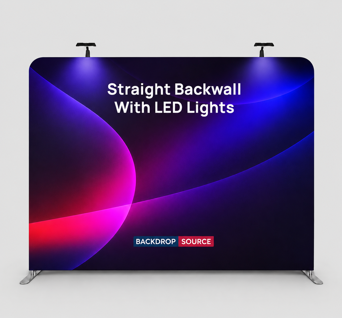 طقم حائط خلفي مستقيم مع ضوء سبوت LED