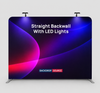 طقم حائط خلفي مستقيم مع ضوء سبوت LED