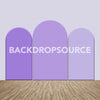 Purple Tri Color Themed Party Backdrop Media Sets for Birthday / Events/ Weddings - Backdropsource