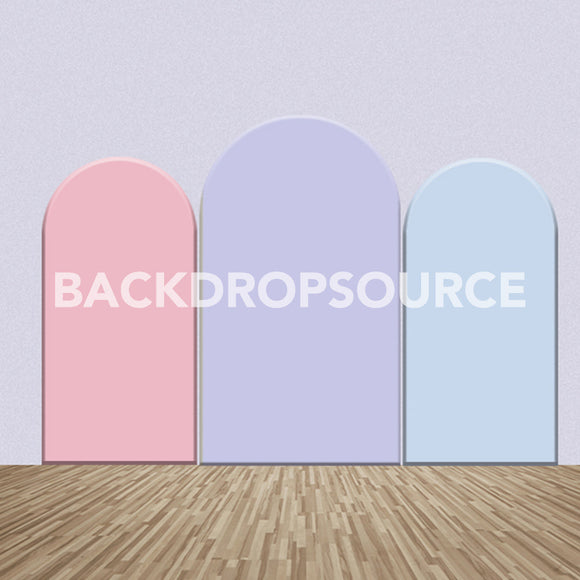 Tri Color Themed Party Backdrop Media Sets for Birthday / Events/ Weddings - Backdropsource