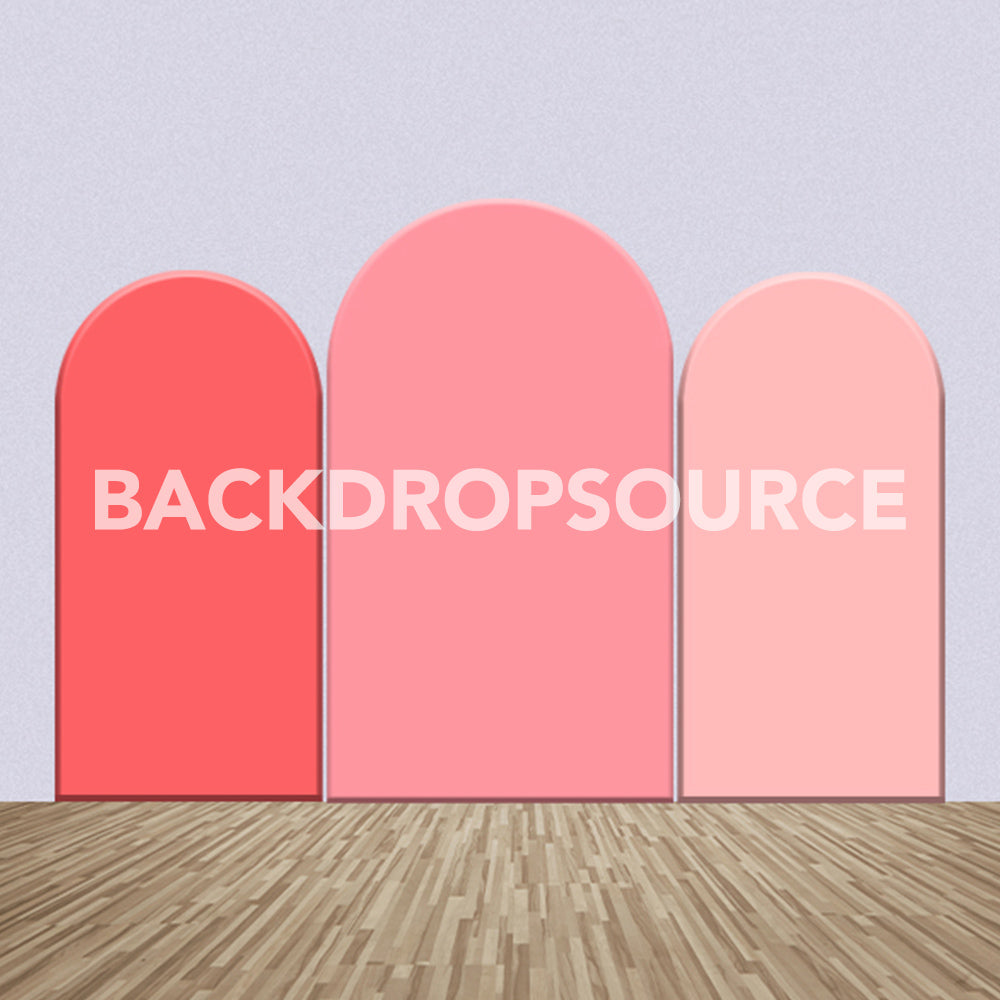 Baby Pink Color Themed Party Backdrop Media Sets for Birthday / Events/ Weddings - Backdropsource
