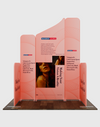 Magnetic Fabric Booth Display - Model 3 (2m x 2m)