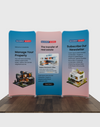 Magnetic Fabric Booth Display - Model 2 (2m x 2m)