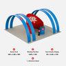 6x3m Booth Kit with Enclosed Meeting Pod & 4 Round Arches
