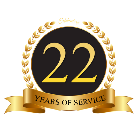 21 years of service