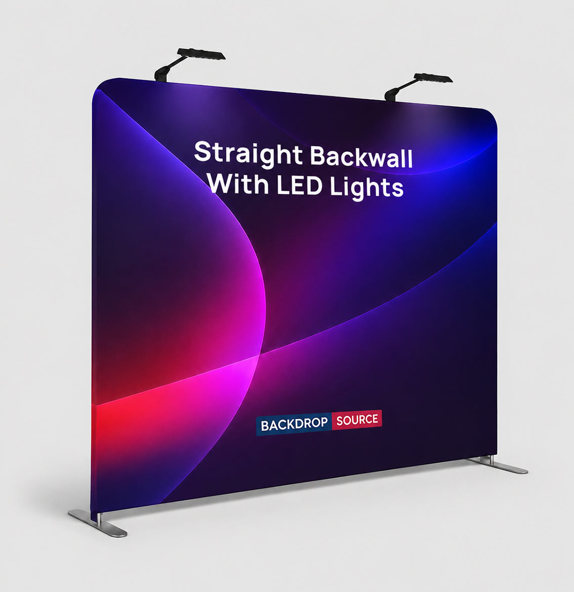طقم حائط خلفي مستقيم مع ضوء سبوت LED