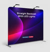طقم حائط خلفي مستقيم مع ضوء سبوت LED