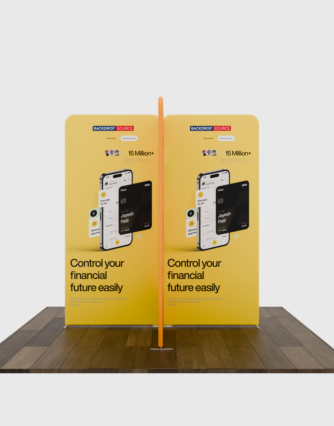 Magnetic Fabric Booth Display - Model 5 (2m x 2m)