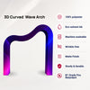 3D Curved Wave Arch Backdrop
