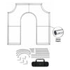 3D Triumphal Arch Backdrop
