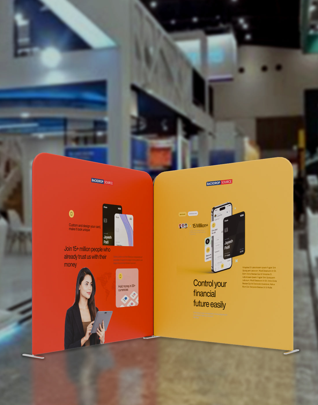 Magnetic Fabric Booth Display - Model 3 (4m x 4m)