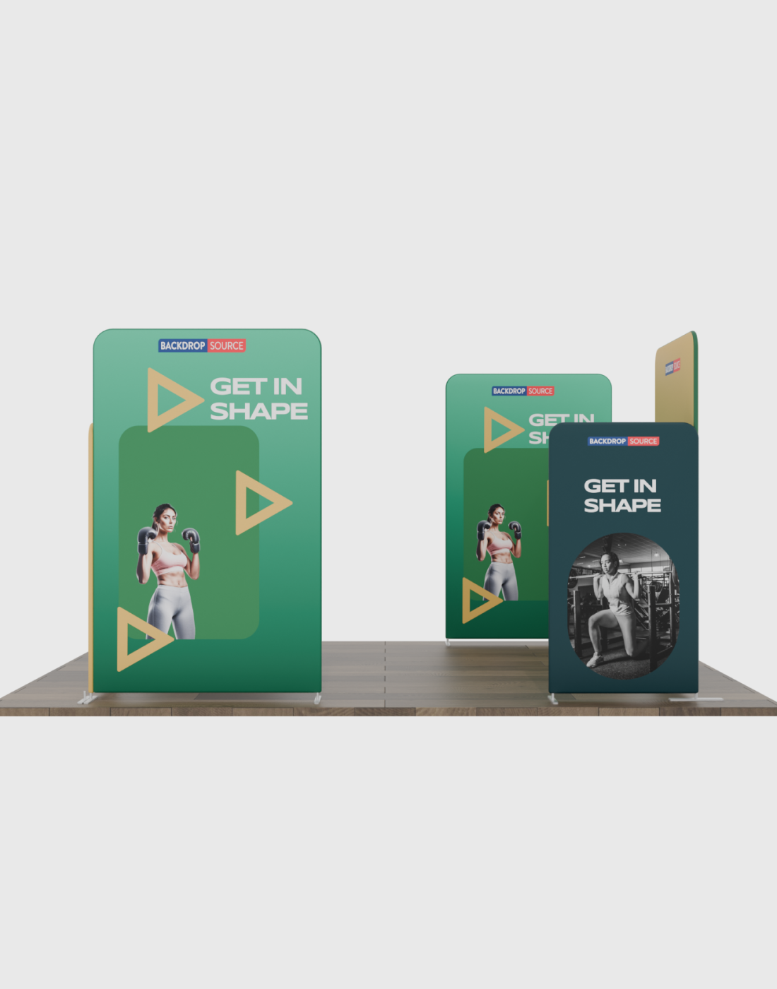 Magnetic Fabric Booth Display - Model 4 (6m x 6m)