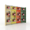Portable Straight Pop-Up Wall with Shelves