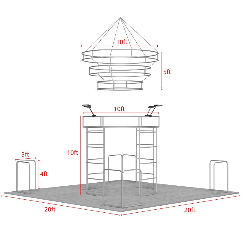 Modular Booth Kits 6m x 6m - Model 21
